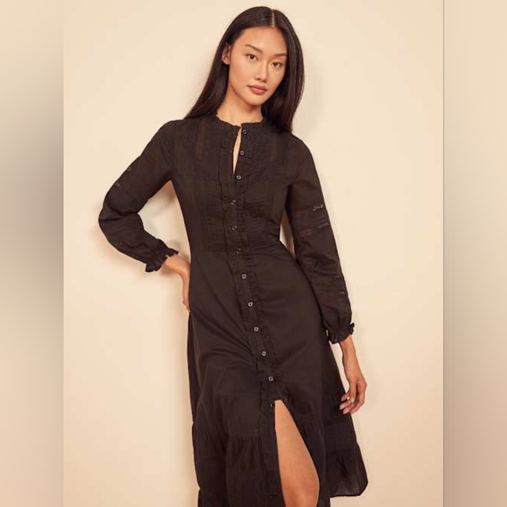 Sold - Reformation Cotton Elegant Ensley Dress